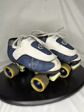 Vanilla Junior Denim Quad Speed Roller Jam Skates M07/L08 Blue & White