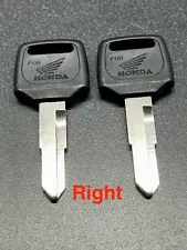 2 Key Blanks Honda Steteline VT1300CR V65 Sabre Valkyrie VF1000 VFR750 VTX 1300 (For: More than one vehicle)