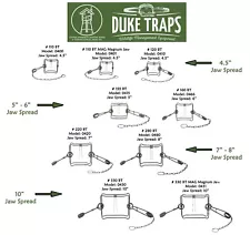 Duke Body Grip Traps 110-160-220-330/Squirrel, Muskrat, Raccoon, Beaver, Coyote