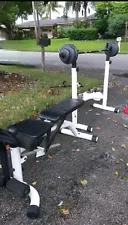 bench press bench with rack