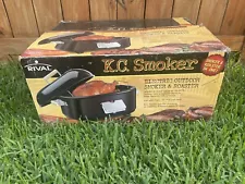 ⭐️Rival K.C. Smoker⭐️Electric Outdoor Smoker & Roaster⭐️Lightly Used⭐️Complete