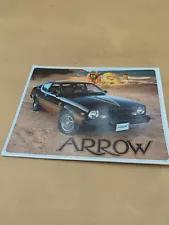 1978 Plymouth Arrow Sales Brochure Dealer Original Book