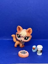 Littlest Pet Shop Authentic # 1812 Peach Orange Cream Fox Teal Eyes