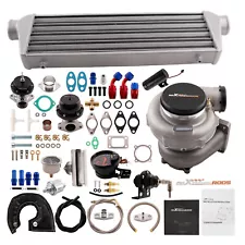 GT35 GT3582 Turbo Kit Wastegate + Intercooler BOV for Honda K20 F22 Engine (For: Nismo)