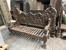 antique oak bench