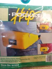 Vtg Y2K Fanny Pack Hip Pocket Yellow Hands Free Academy Broadway New in Package