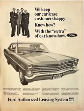 Ford Custom 500 1966 Life Magazine Print Ad For 1967 Automobile Extra Know-How