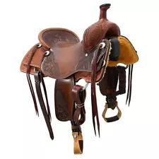 New! 17" JL Custom Saddlery Ranch Cutting Saddle Code: C17JLCUSTRC78CB