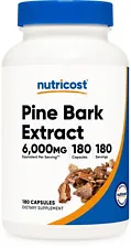 Nutricost Pine Bark Extract 6000mg, 180 Capsules - Non-GMO, Gluten Free