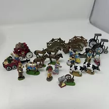 Vintage Pewter Die Cast Miniatures Figurines Lot Of 24