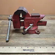 Vintage SWIVEL Bench Vise & BLACKSMITH ANVIL 3½" Jaws ☆NICE!