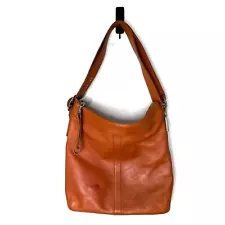 New ListingCoach Woman's Vintage 9188 Tan Leather Legacy Slim Duffle Shoulder Bag