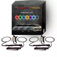 RGB Multi Color Changing LED Halo Ring kit for 2004-2006 Pontiac GTO Headlights