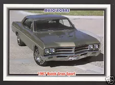 1967 BUICK GRAN SPORT GS 340 & 400 Muscle Car Photo 1992 SPEC INFO TRADING CARD