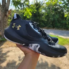 Under Armour Shoes Womens Size 9 Black Yellow Lockdown Athletic Sneakers Men 7.5