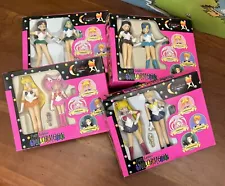 Sailor Moon Styled Dolls, set 4 - 8 Dolls total - 5” & 1998, Novelty Quality