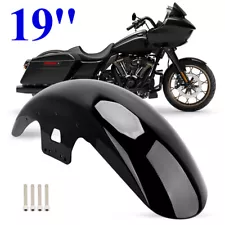 19'' Vivid Black Front Fender For Harley Street Glide Road King Touring 2014-Up (For: More than one vehicle)