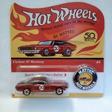 Hot Wheels 50th Anniversary Custom 67 Mustang #4 Red Lines For Sale