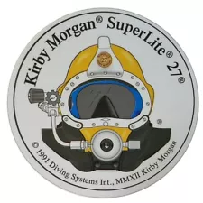 Kirby Morgan SL 27 Front View Circular Sticker