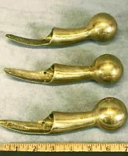 Vintage Brass Horse Hames Knobs ~3 LARGE! For Walking Sticks, Cane Tops ETC.ð¨ð¦