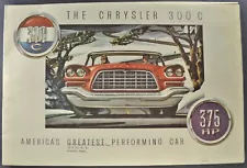 1957 Chrysler 300C Brochure Folder Coupe Convertible Excellent Original 57