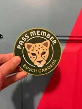 BUSCH GARDENS Tampa Bay Theme Park Annual Pass Member Cheetah Magnet