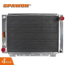 4 Row SPAWON Aluminum Radiator For Ford 1964-1966 Thunderbird Big Block AT 64TB