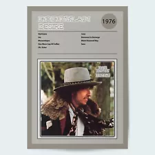 Bob Dylan Desire Fine Art Album Poster