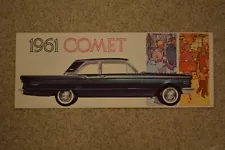 1961 MERCURY COMET ORIGINAL SALES BROCHURE