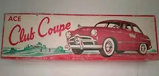 Vintage 1940s Ace Products USA Club Coupe Operating Wood Model Kit "PARTS ONLY"