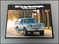 1977 Dodge Ramcharger Vintage Car Sales Brochure Catalog