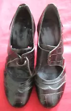 SALE - Brown Leather Shoes - Size 4 (EU 37)