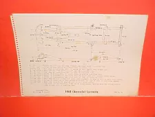 1960 CHEVROLET CORVETTE ROADSTER CONVERTIBLE HARDTOP VETTE FRAME DIMENSION CHART