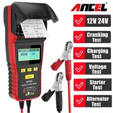 ANCEL BST500 12V 24V Battery Tester Analyzer for Car Heavy Duty Truck w/ Printer