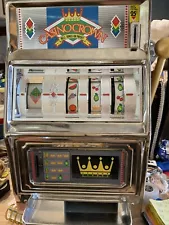 Vintage Casino Crown | WACO Desk Top Mini Slot Machine | Works | 25 Cent. 63o