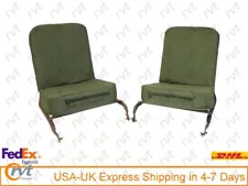 2 Seats covers/foam Jeep Willys W/ Cargo Pockets CJ2A Cj3A CJ3B M38 and M38A1