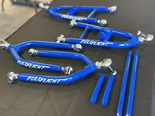 YAMAHA BLASTER+3 A-ARMS (for Banshee/YFZ450 spindles, hubs & brakes) (BLUE) SALE