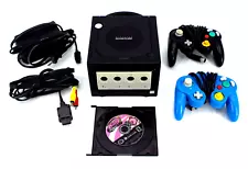 Nintendo GameCube #DOL-001 w Cords + Controllers & Kirby Air Ride TESTED&WORKING