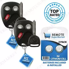 Replacement for Buick Rainier Chevy Trailblazer GMC Envoy Remote Key Fob Pair