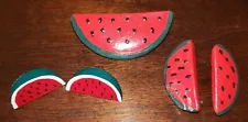 Watermelon Sugar Slice Fruit Tropical 2 Earrings & Brooch Pierced Harry Styles