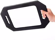 Double Handle Mirror - Large Hand Held Mirror(16.14" X 9.84") Foam Barber Mirror