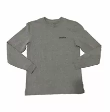 Patagonia Gray Long Sleeve Land Of The Free Not For Sale Graphic Shirt Snake XS