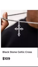 GLD Shop. Rope Chain In White Gold and Celtic Cross For Sale.