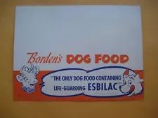 Vintage Borden's Elsie the Cow Mascot Advertising Dog Food Sign Point of Sale