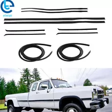 Rubber Door Window Weatherstrip Seal Kit 10pcs For 1980-93 Dodge Truck D/W 150 (For: Dodge D150)