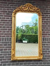 Timeless 1960 French Louis XVI Style Mirror - Versatile Floor/Wall Decor