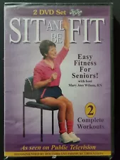 Sit and Be Fit (2-DVD Set 2008) Mary Ann Wilson Fitness for Seniors Workouts NEW