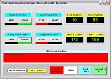 Allen Bradley ControlLogix CompactLogix HMI Ethernet PLC Visual Studio Driver