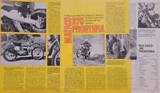 1976 Bultaco 370 Frontera 4pg Motorcycle Test Article