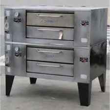 Bakers Pride 4 Pies Pizza Ovens Double Stack Gas